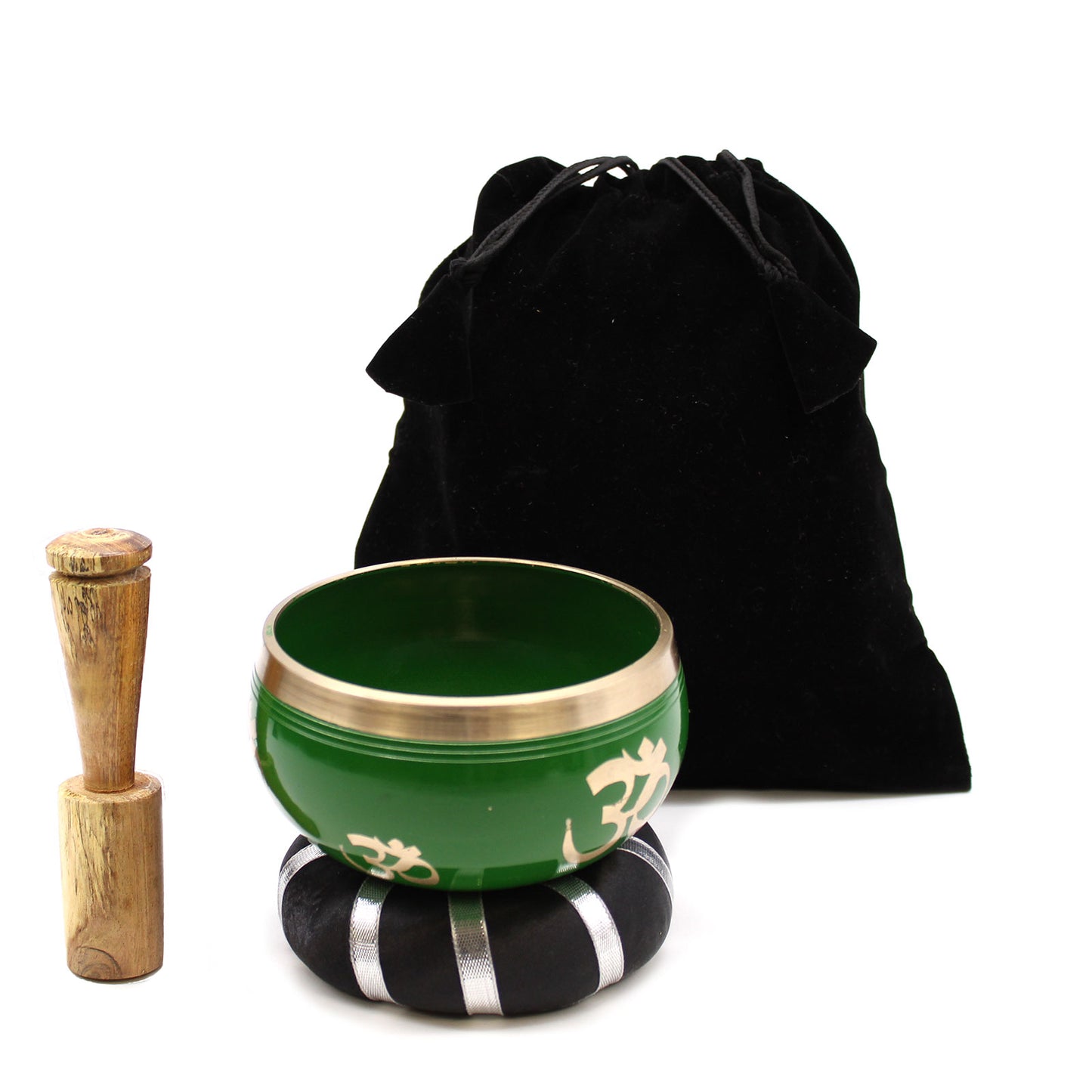 Tree of Life Singing Bowl Set - Green 10.7cm