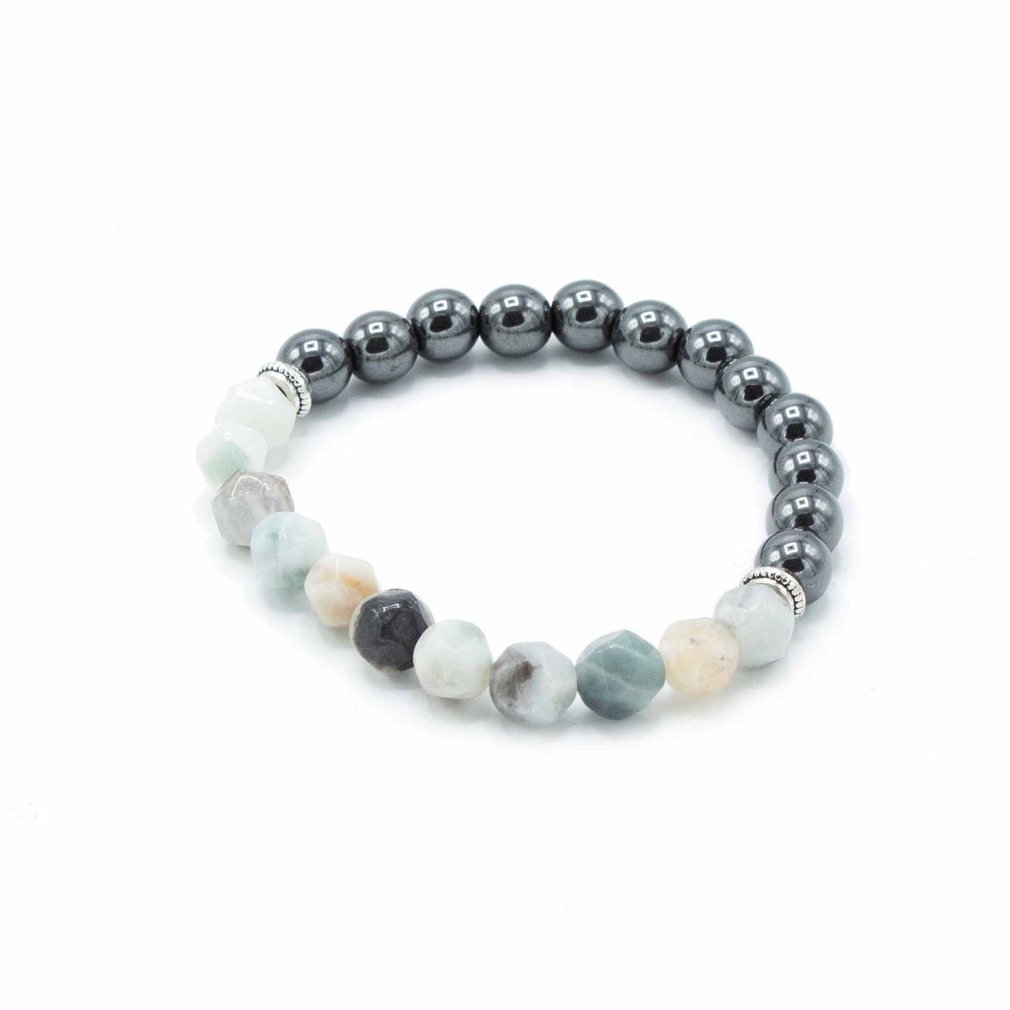 Faceted Gemstone Bracelet - Magnetic Mountain Jade