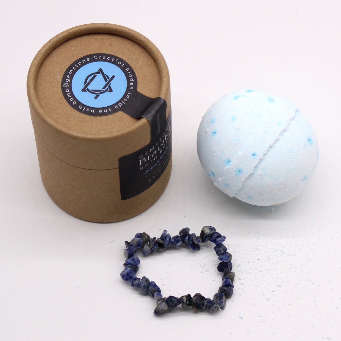 Sodalite Gemstone Bracelet Bath Bomb