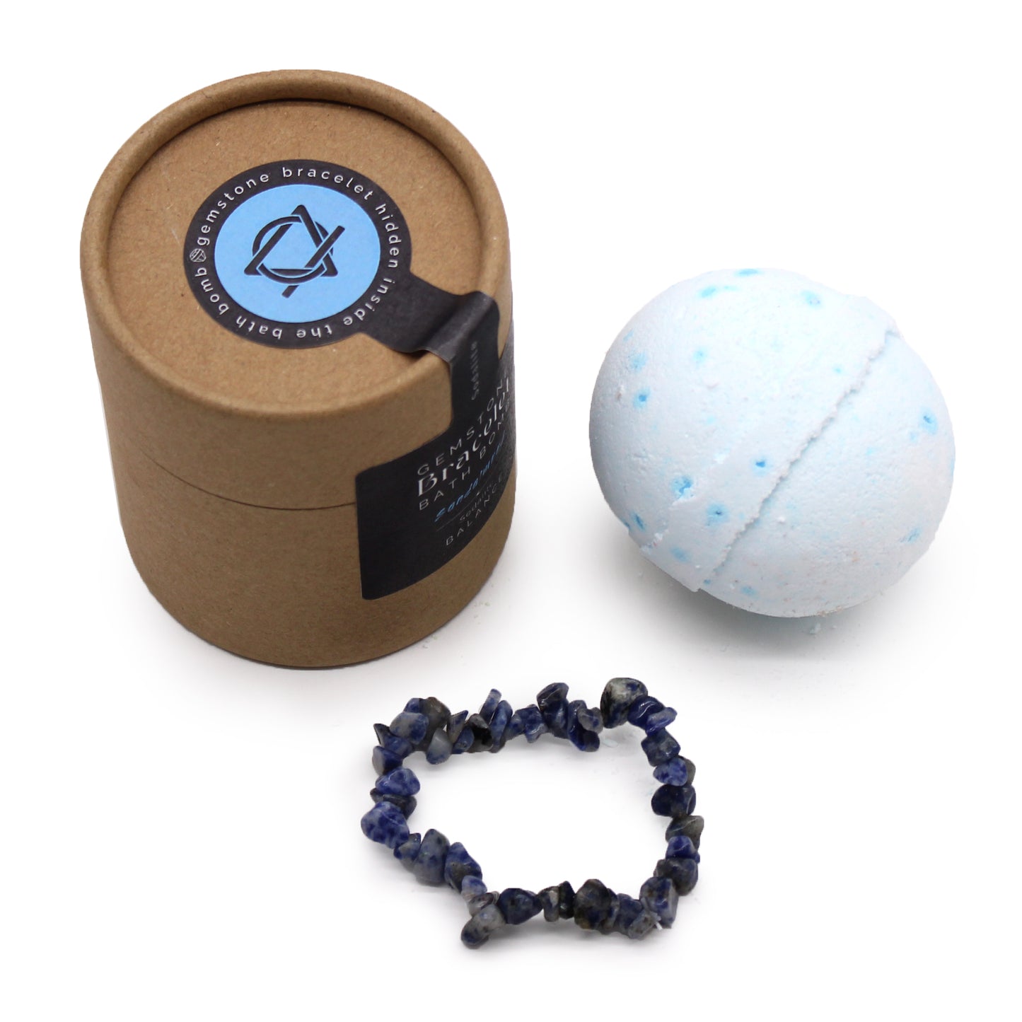 Sodalite Gemstone Bracelet Bath Bomb