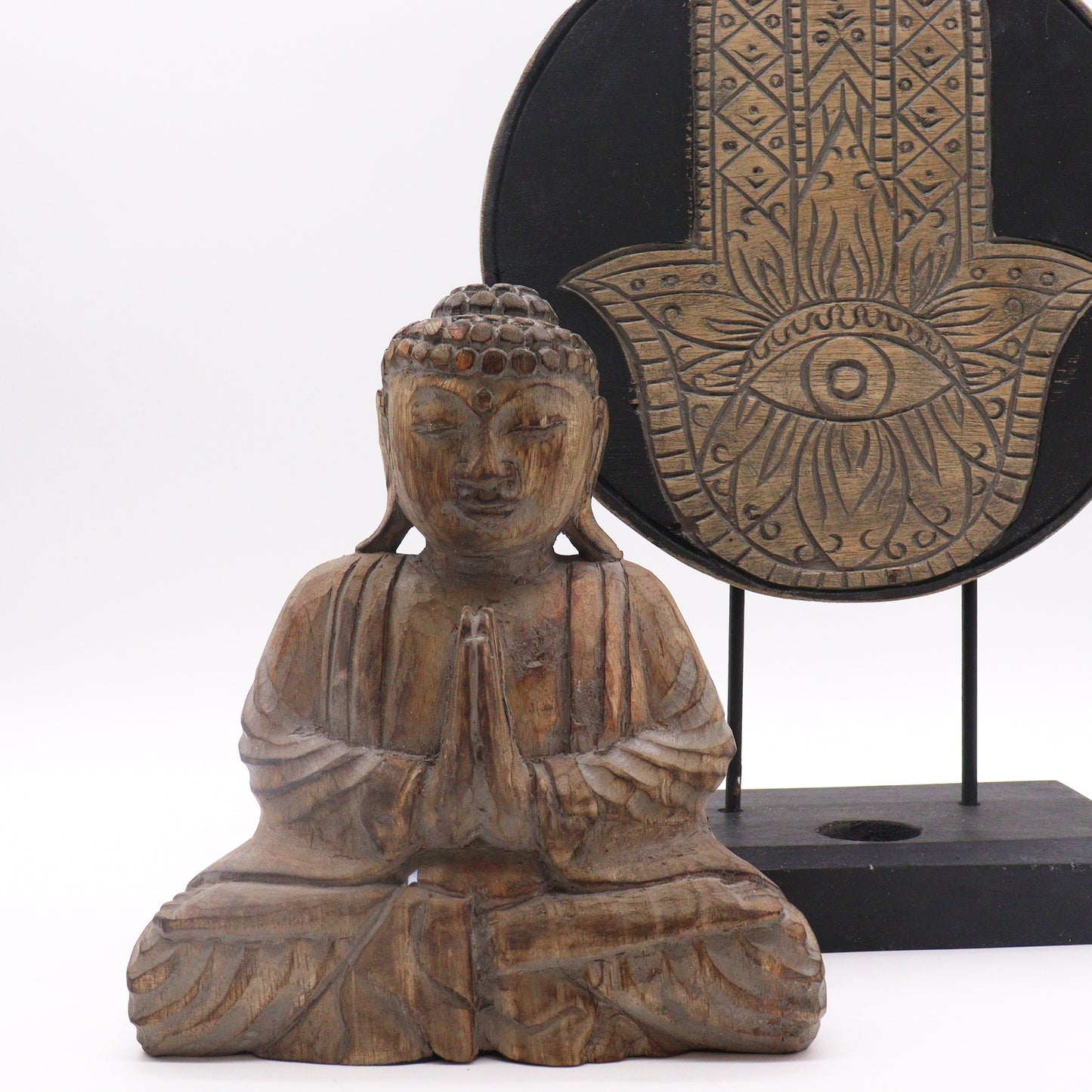 Buddha Feng Shui Set - Hamsa - Grey