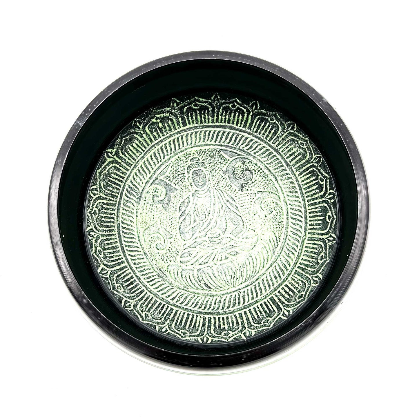 Earth Powder Singing Bowl - Mandala Buddha - 16cm