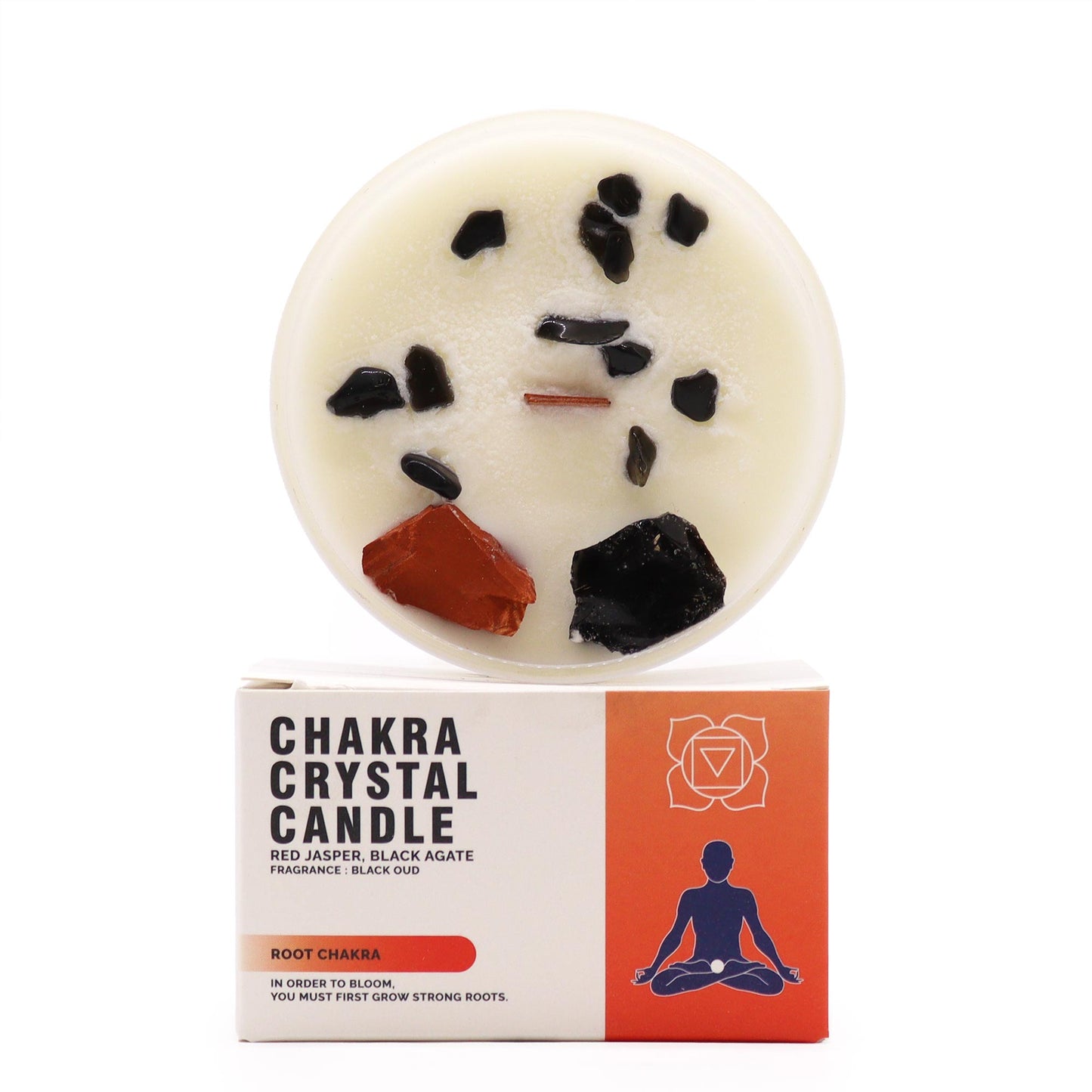 Chakra Crystal Candle - Root Chakra