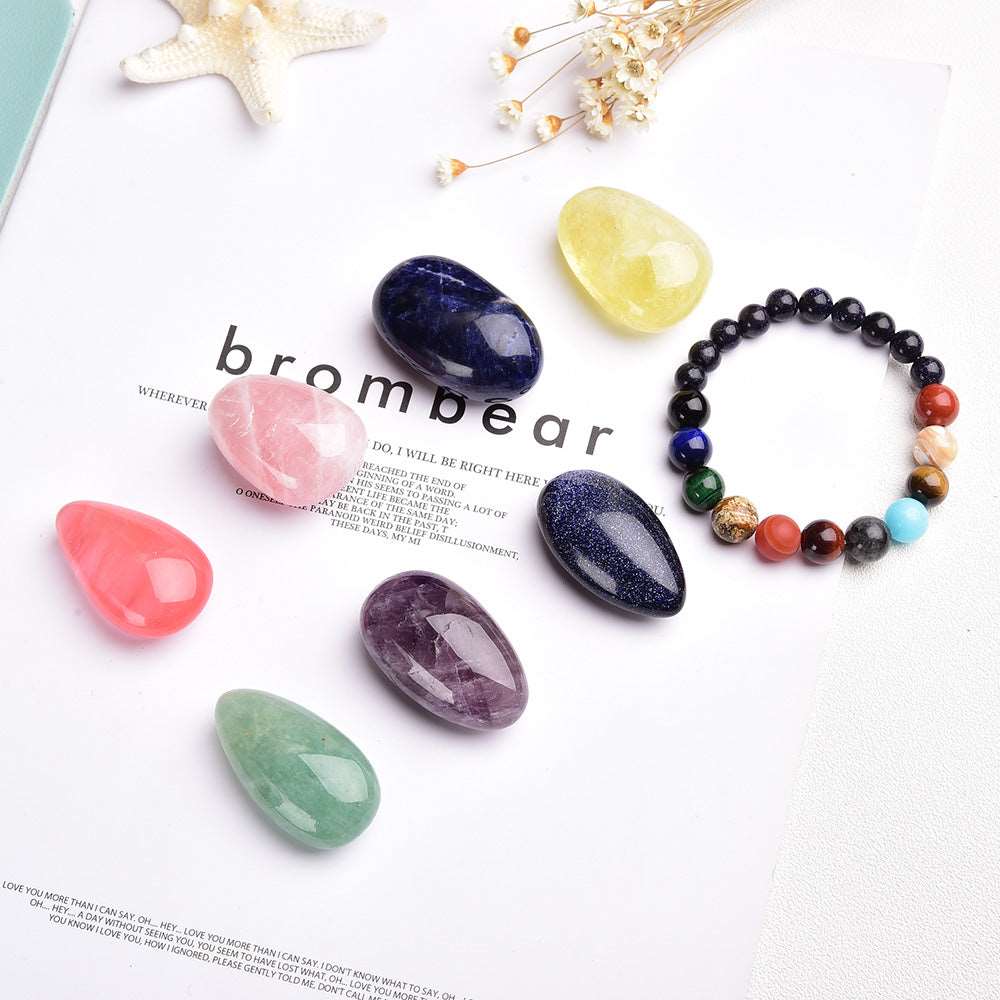 8 Piece Healing Stone and Bracelet Gift Set