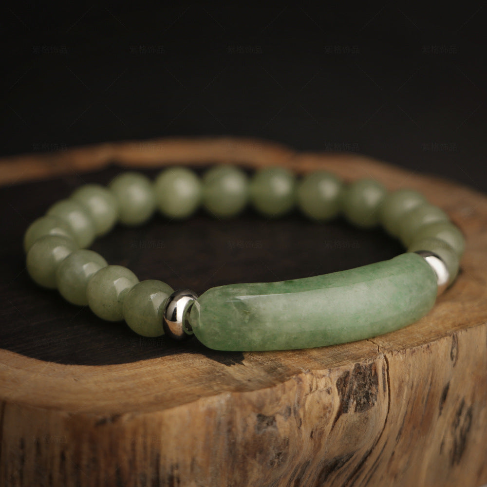 Natural Stone Bar and Beads Bracelet