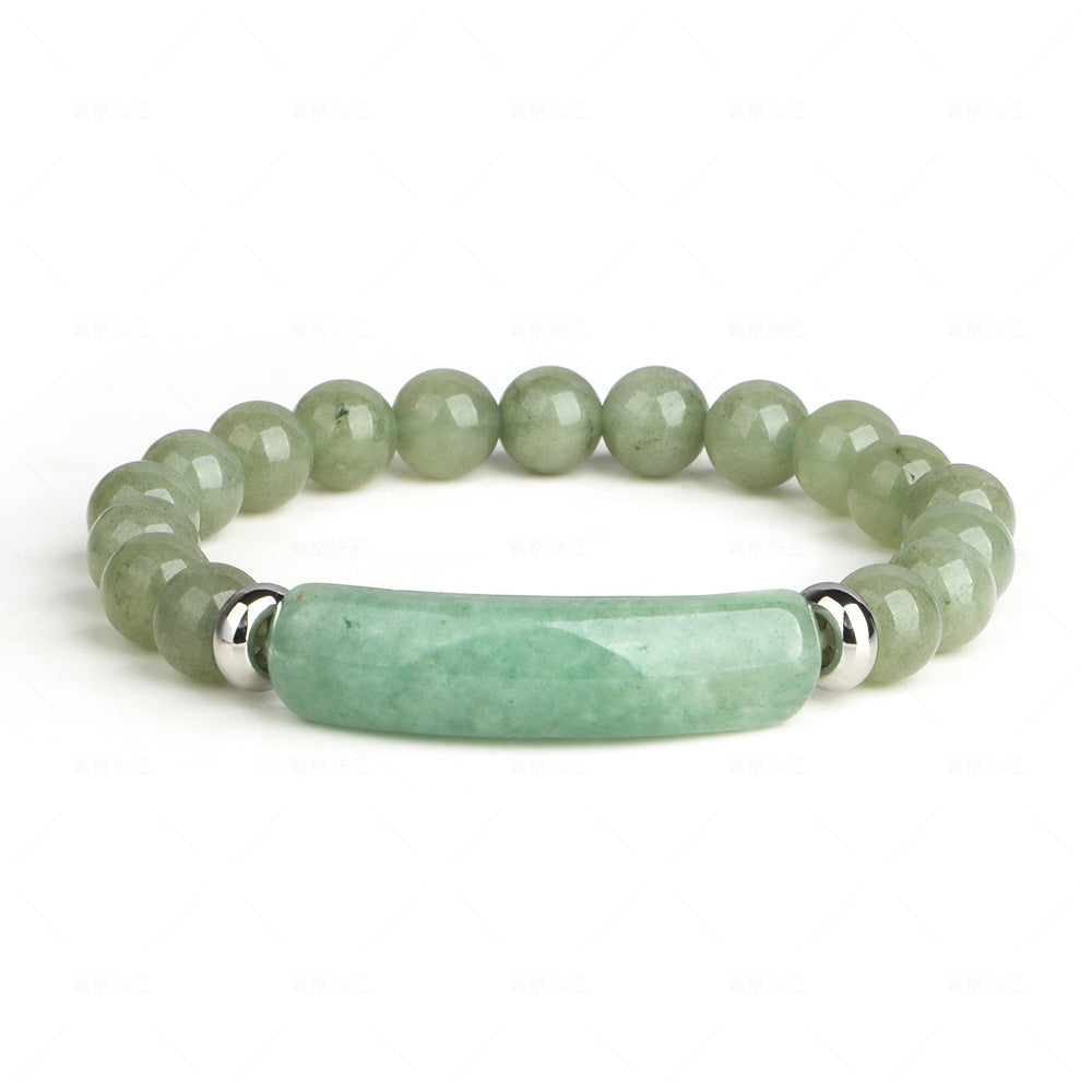 Natural Stone Bar and Beads Bracelet