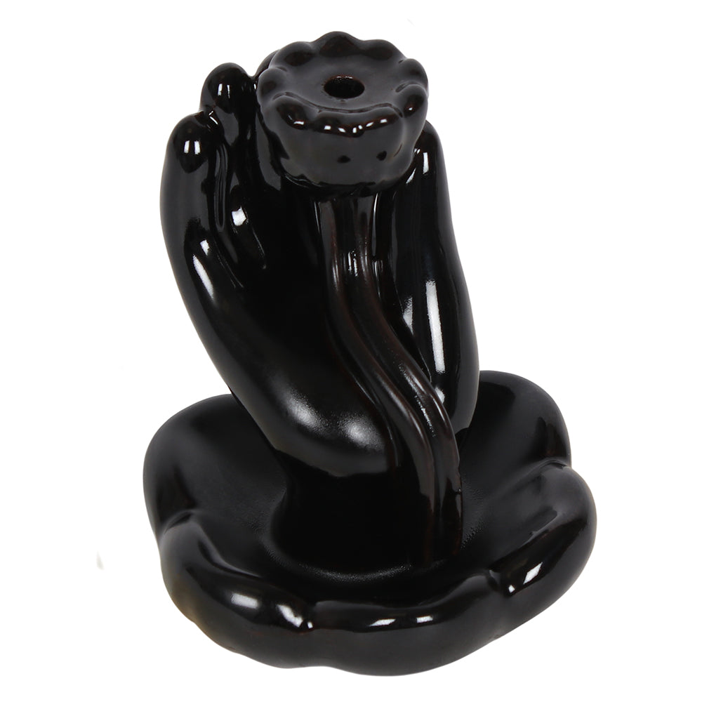 Hand Lotus Flower Backflow Incense Burner