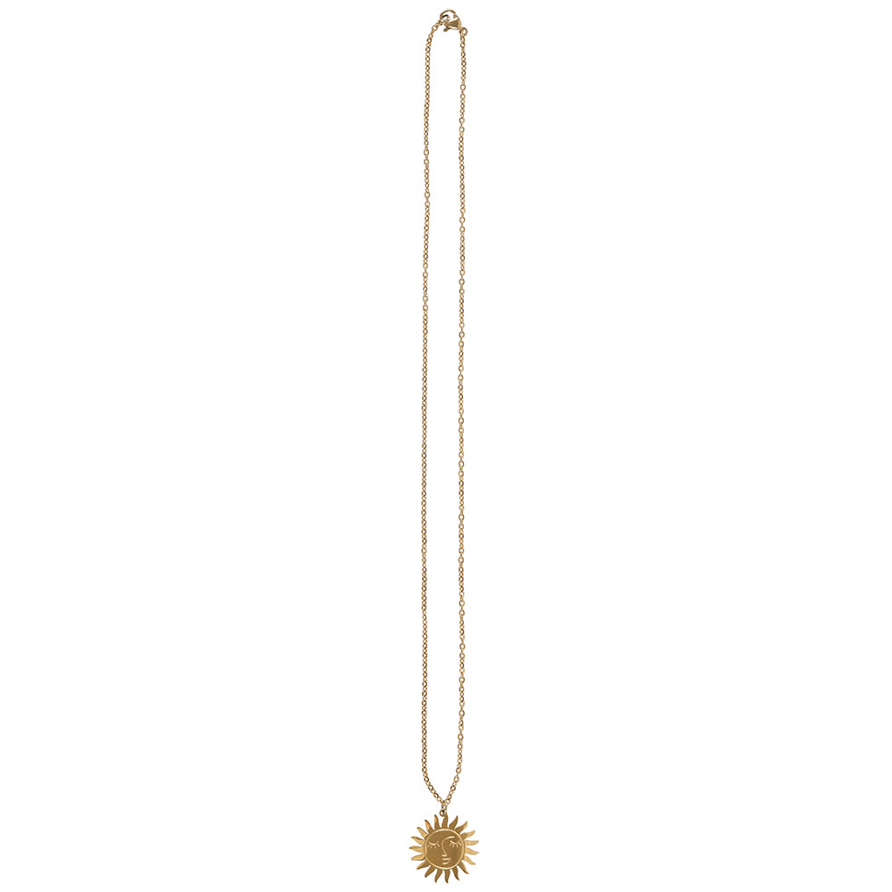 The Sun Tarot Necklace Greeting Card