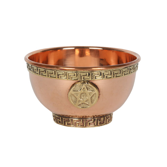 Pentagram Brass Offering Bowl