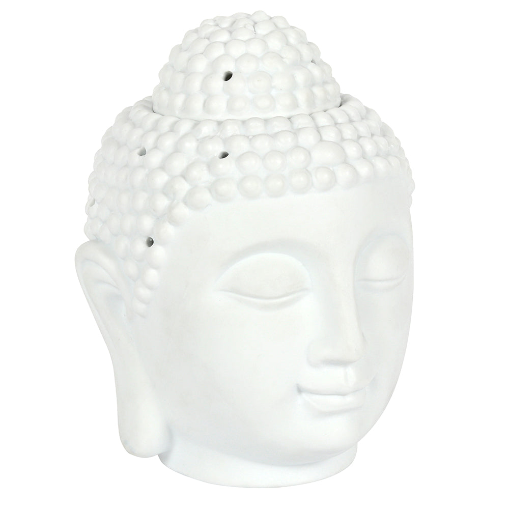 Large White Buddha Oil Burner