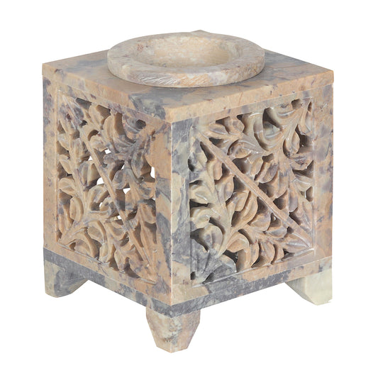 Moroccan Arch Cutout Soapstone Oil Burner