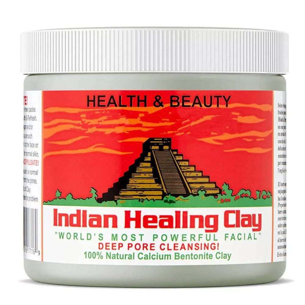 Indian Healing Clay Face and Hair Mask - 100% Natural Volcano Calcium Bentonite Clay