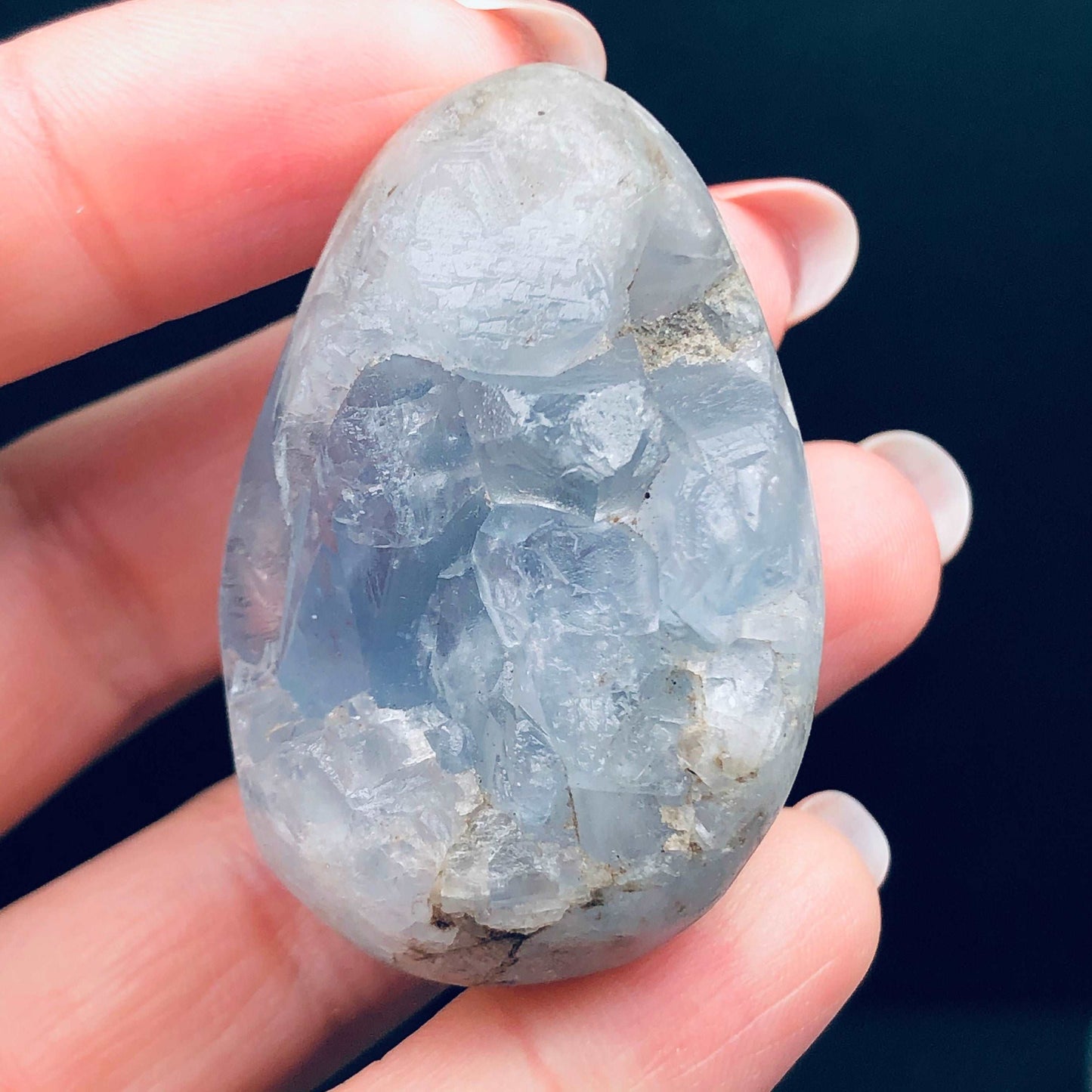 Madagascan Celestite Crystal Geode - Sky Blue