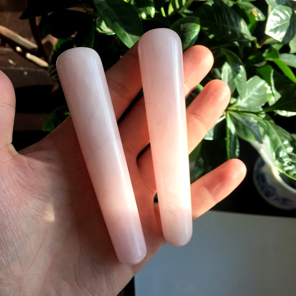 Natural Rose Quartz Gua Sha Massage Wand