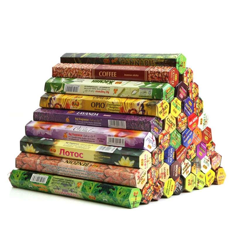 Indian Incense Sticks - 34 Fragrances