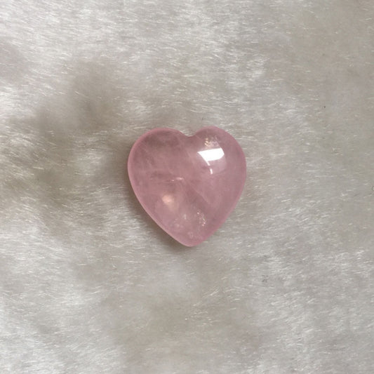 Rose Quartz Palm Heart - 30mm