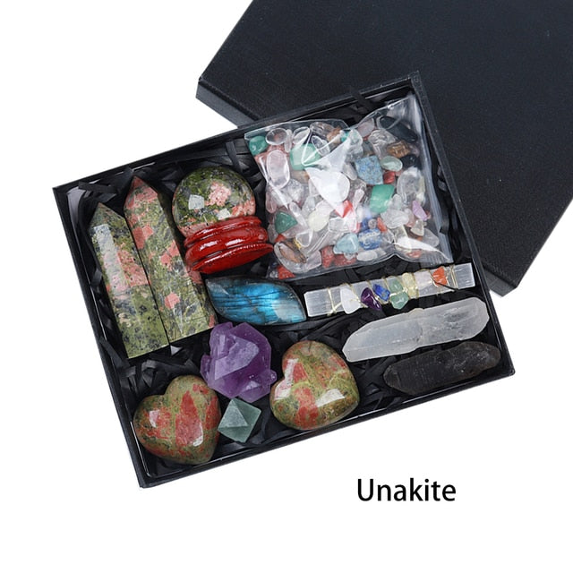 Mixed Shape Natural Stone Collection Gift Box Set