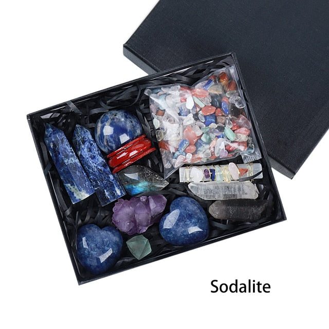 Mixed Shape Natural Stone Collection Gift Box Set