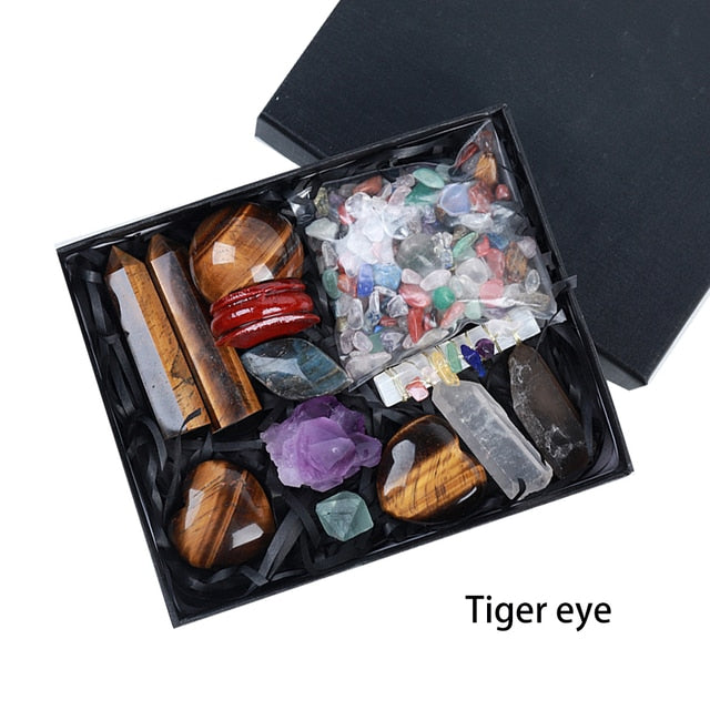 Mixed Shape Natural Stone Collection Gift Box Set