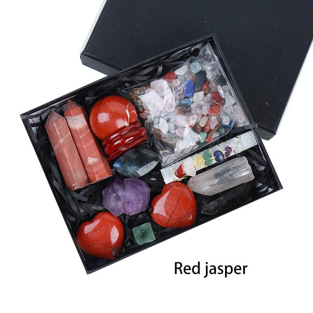 Mixed Shape Natural Stone Collection Gift Box Set