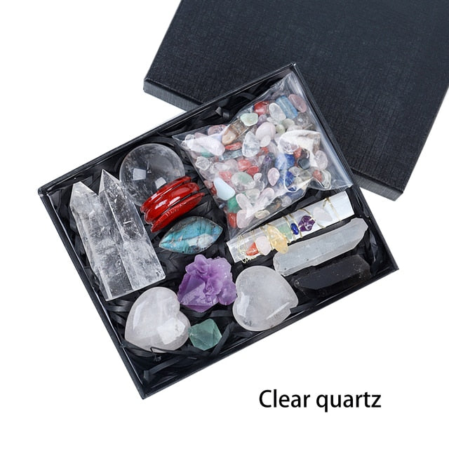 Mixed Shape Natural Stone Collection Gift Box Set