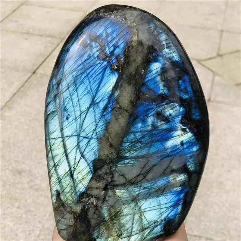 Labradorite Stone with Blue/Yellow Flash - 100-3900g