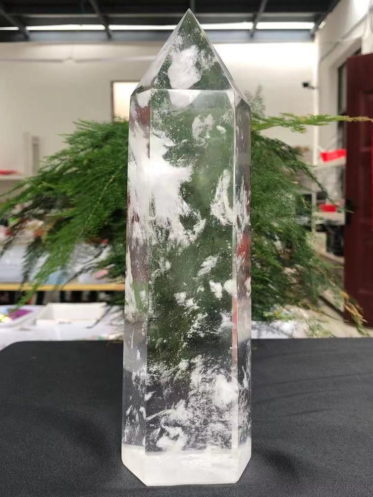 Large Fused Clear Quartz Crystal Point